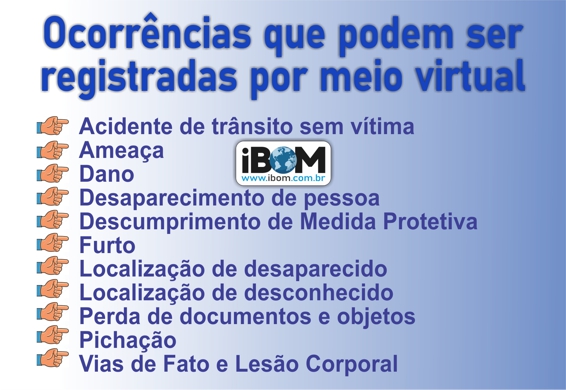 Delegacia Virtual faz registro de ocorrências policiais iBom