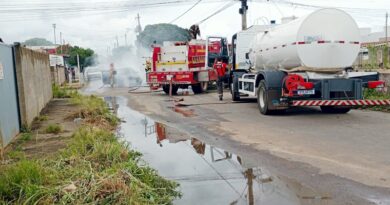 Palio em chamas; Bombeiros agem rápido e contêm o fogo