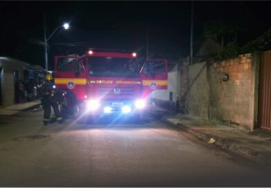 Incêndio em botijão de gás deixa mulher ferida
