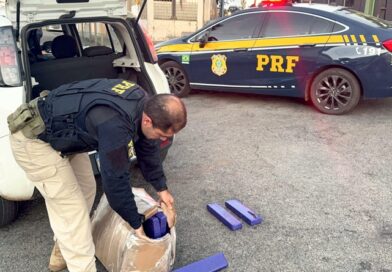 PRF prende casal com 35kg de droga e criança de 3 anos