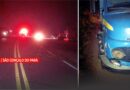 Motociclista invade contramão, bate em caminhão e morre