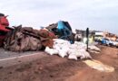 Engavetamento de caminhões interditou pista da BR-262