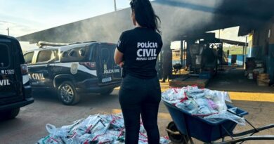 Polícia Civil incinera mais de 110 kg de drogas em Pompéu