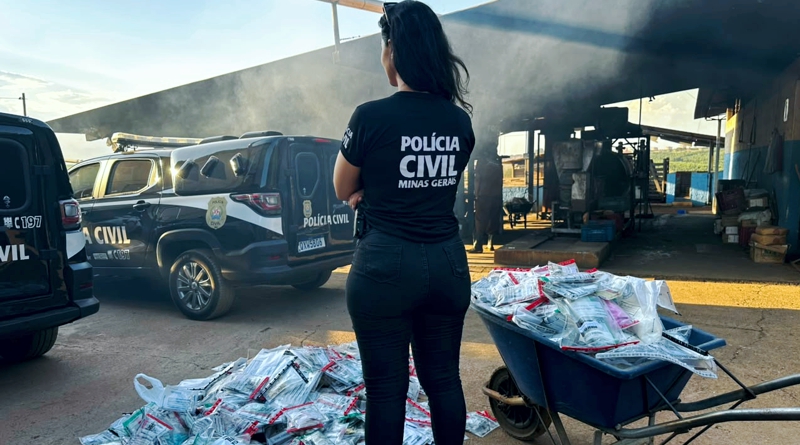 Polícia Civil incinera mais de 110 kg de drogas em Pompéu